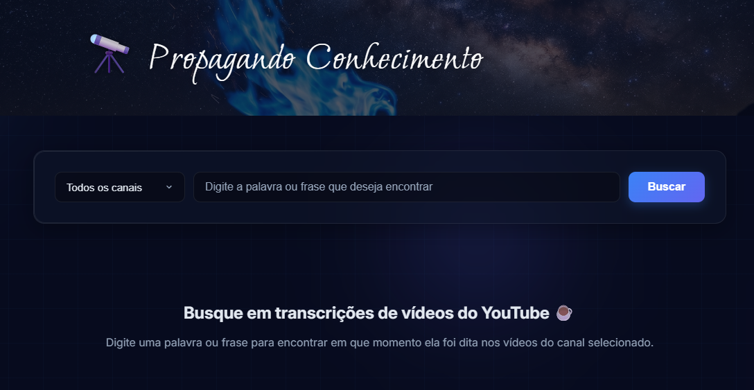 Buscador YouTube